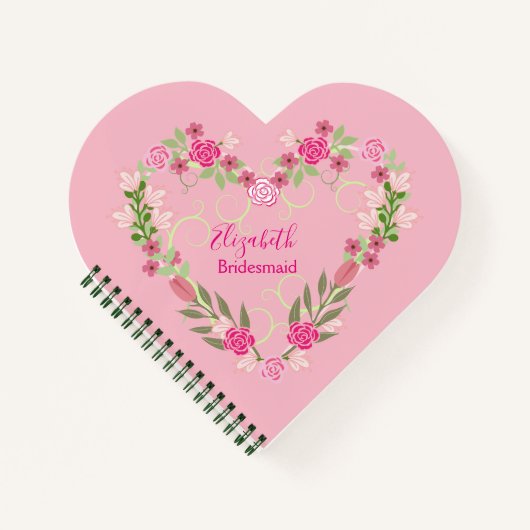 Bridesmaid Floral Notitieboek (Voorkant)