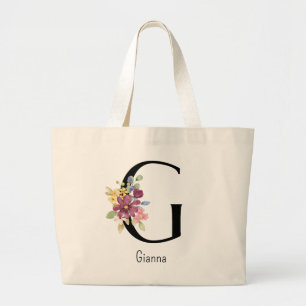 Bridesmaid Gid Flower Alphabet G Sac fourre-tout