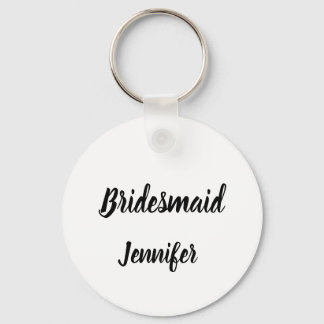 Bridesmaid Gift Custom Name Gifts Weddenschap Sleutelhanger