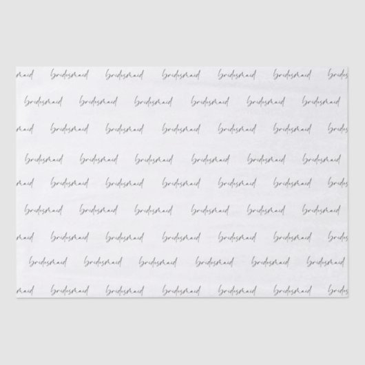 Bridesmaid Gift Tissue Paper Tissuepapier (Voorkant)