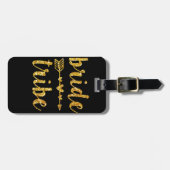 Bridesmaid Gold Glitter Bagagelabel (Voorkant horizontaal)