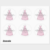 Bridesmaid Huwelijkscadeaus Bride gepersonaliseerd Ronde Sticker (Vel)