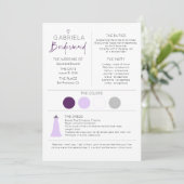 Bridesmaid Information and proposal Kaart Sjabloon (Staand voorkant)