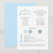 Bridesmaid Information and proposal Kaart Sjabloon (Voorkant / Achterkant)