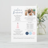 Bridesmaid Information Voorstel Fotosjabloon (Staand voorkant)