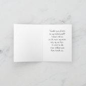 bridesmaid invitation daffodique noir et blanc (Intérieur)