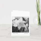 bridesmaid invitation daffodique noir et blanc (Dos)