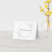 Bridesmaid Kaart (Gele Bloem)