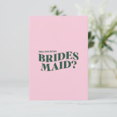 Bridesmaid-kaartje (Staand voorkant)