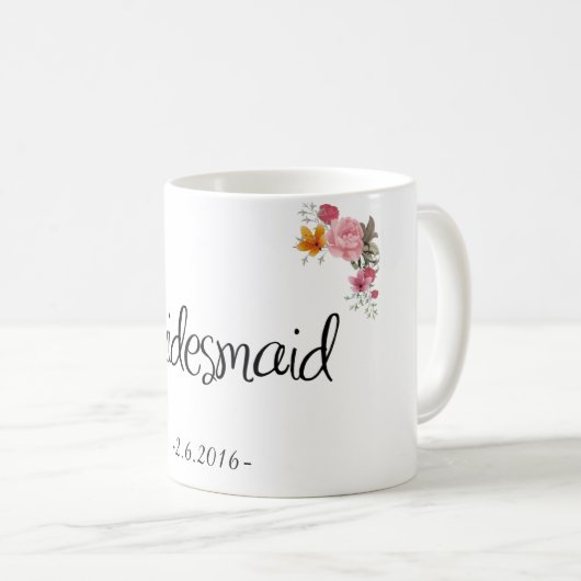 Bridesmaid koffie Mok (Voorkant rechts)