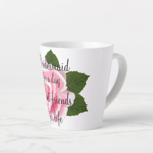 Bridesmaid Latte Mug (Angle droit)