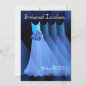 Bridesmaid Luncheon Blue Dresses V11 Kaart (Achterkant)