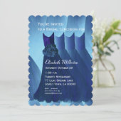 Bridesmaid Luncheon Brunch Blue Dresses V01 Kaart (Staand voorkant)