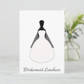 Bridesmaid Luncheon Kaart (Staand voorkant)