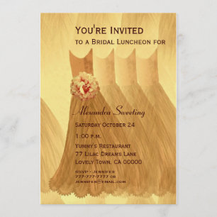 Bridesmaid Luncheon of Brunch Gold Dresses V08 Kaart