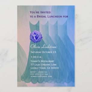 Bridesmaid Luncheon of Brunch Green Blue-jurken Kaart