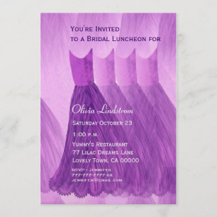 Bridesmaid Luncheon of Brunch Paarse jurken Kaart
