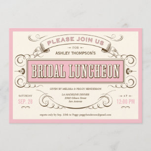 Bridesmaid Luncheon-uitnodigingen Kaart