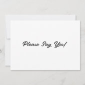 BRIDESMAID MODÈLE DE CARTE DE PROPOSITION PERSONNA (Dos)