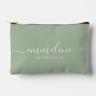 Bridesmaid Modern Minimal Script Wijze Etui