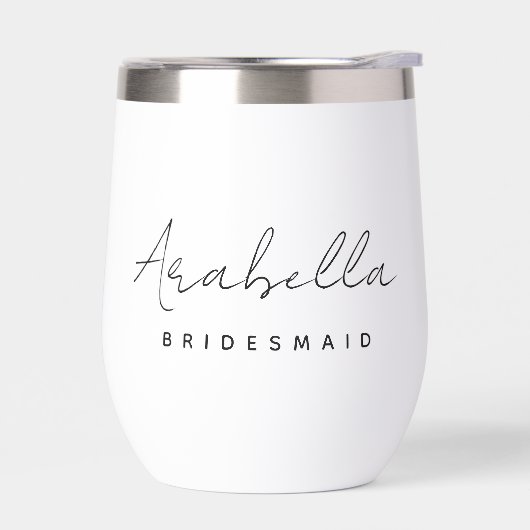 Bridesmaid | Modern minimalistisch script Bachelor (Links)