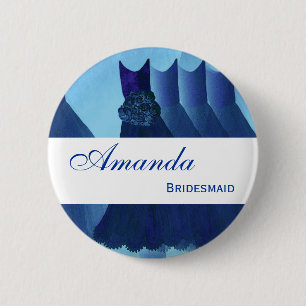 BRIDESMAID Navy Blue Gowns F200B Ronde Button 5,7 Cm