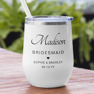 Bridesmaid Nom personnalisé Mariage