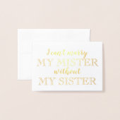 Bridesmaid of Maid of Honor Uitnodiging (Voorkant met envelop)