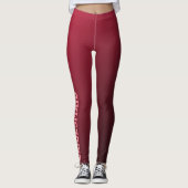 Bridesmaid Ombre Burgundy Leggings (Voorkant)
