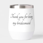 Bridesmaid personalised drinkware (Achterkant)