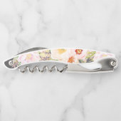 Bridesmaid Personalized Blush Peony Chalkboard Kurkentrekker (Achterkant)