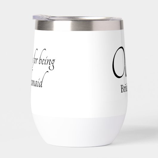 Bridesmaid personnalisable drinkware (Droite)