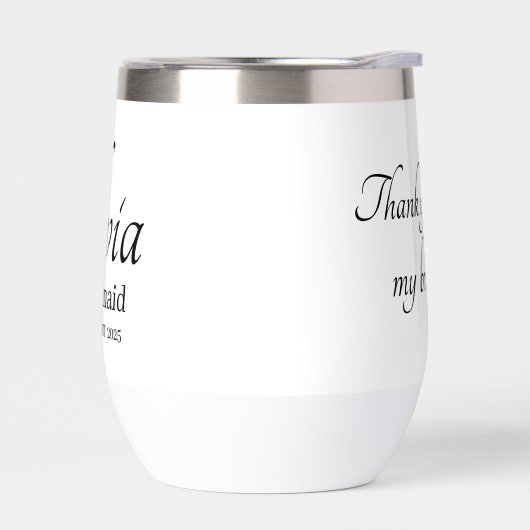 Bridesmaid personnalisable drinkware (Gauche)