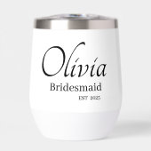Bridesmaid personnalisable drinkware (Avant)