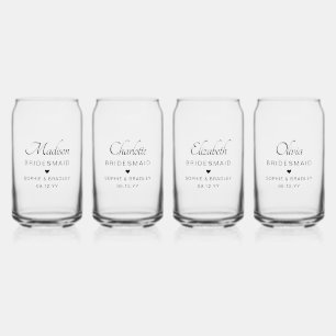 Bridesmaid Personnalisé Noms Personnalisés Fête de