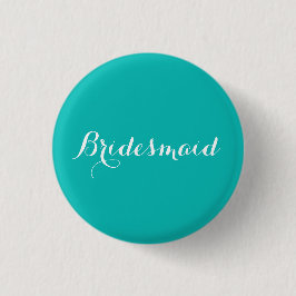 Bridesmaid Pin Blue Theme Ronde Button 3,2 Cm