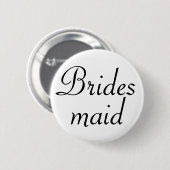 Bridesmaid Pinback Button (Voorkant /achterkant)