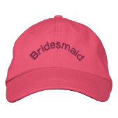 Bridesmaid Pink brodé Casquette (Devant)