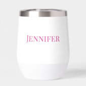 Bridesmaid Pink Moderne Personnalisé (Arrière)