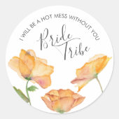 Bridesmaid proposal Bride Tribe Gift Label (Voorkant)
