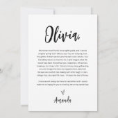 Bridesmaid proposal Kaart met foto (Achterkant)