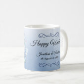 Bridesmaid Proposal Mug Custom Name Floral Design (Devant droit)