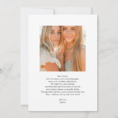 Bridesmaid Proposal Script Signature Photo Kaart (Achterkant)
