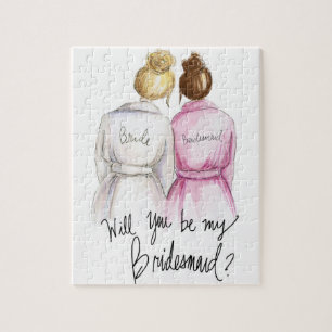 Bridesmaid? Puzzle Bl Bun Bride Auburn Bun Bm Legpuzzel