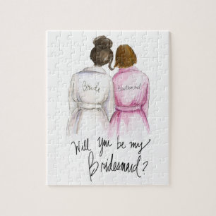 Bridesmaid? Puzzle Br Bun Bride Auburn Bob Bm Legpuzzel