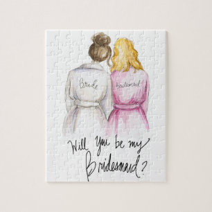 Bridesmaid? Puzzle Br Bun Bride Bl Waves Bm Legpuzzel