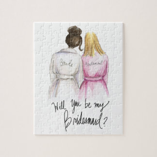Bridesmaid? Puzzle Br Bun Bride Blonde Long Bm Legpuzzel