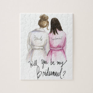 Bridesmaid? Puzzle Br Bun Bride Dk Br Long Bm Legpuzzel