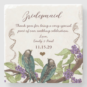 Bridesmaid Reception Bird Onderzetters
