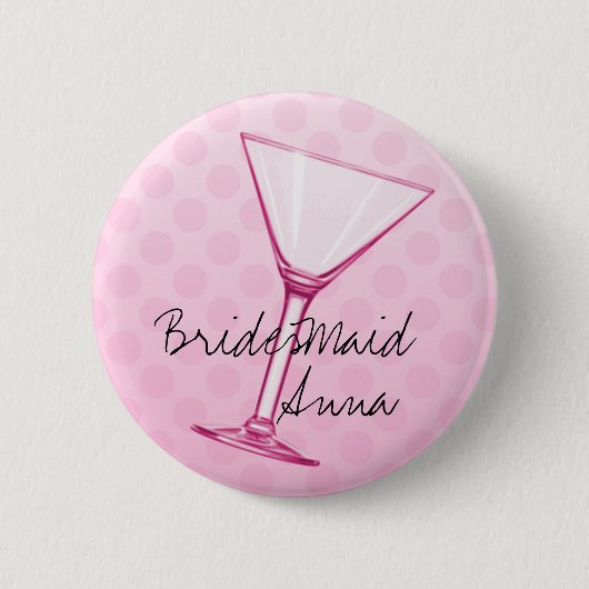 BridesMaid Ronde Button 5,7 Cm (Voorkant)